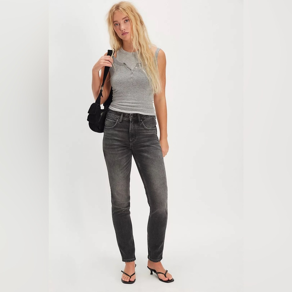 NEW Lee Rider Slim Straight Jeans - Dark Fantasy